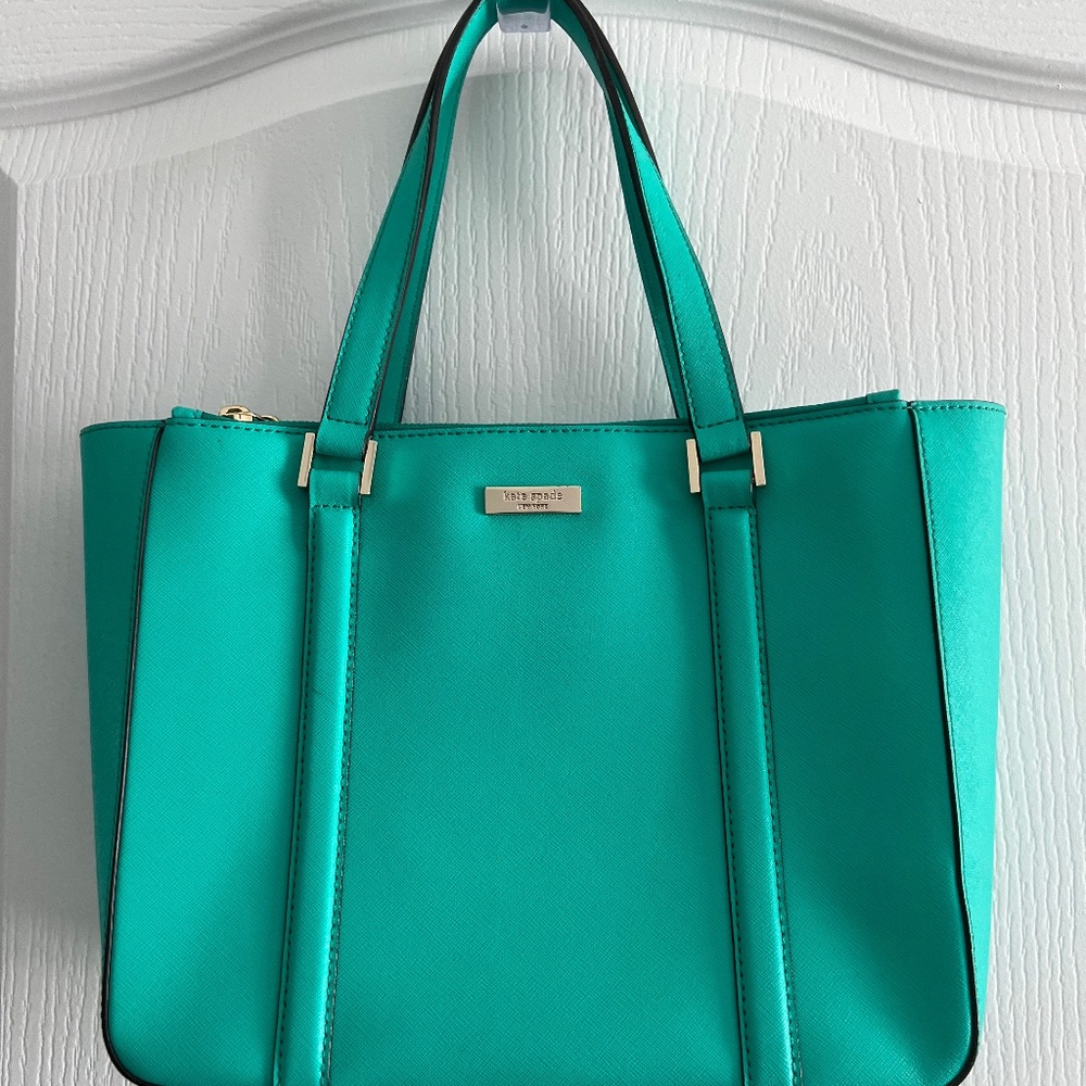 Kate Spade Teal Cow Leather Satchel
